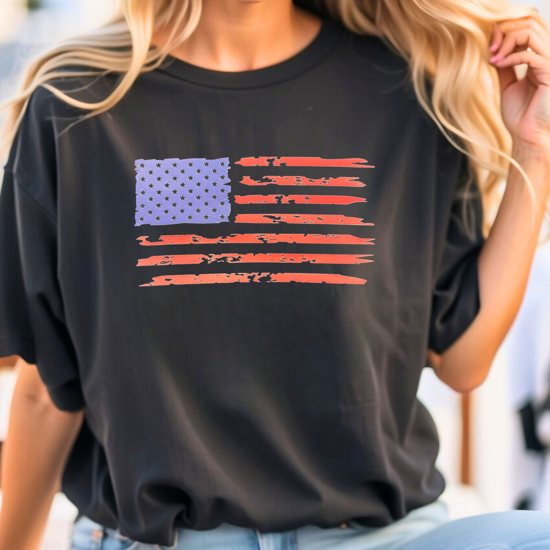 American Distressed Flag T-Shirt